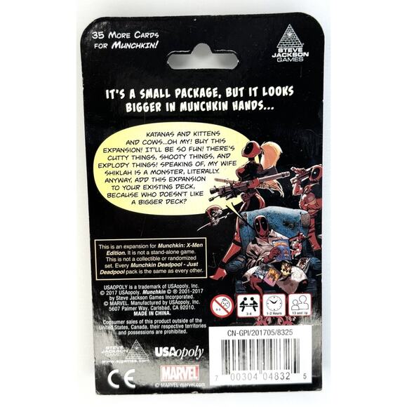 Munchkin Sealed Just Deadpool Expansion Pack - RARE! - Steve Jackson Games - Picture 2 of 2